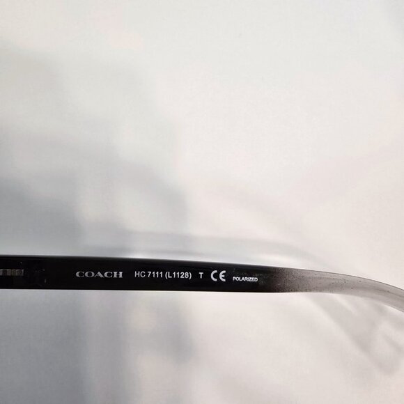 Coach Women's Polarized Aviator Sunglasses HC7111 9001T3 Silver - Picture 10 of 12